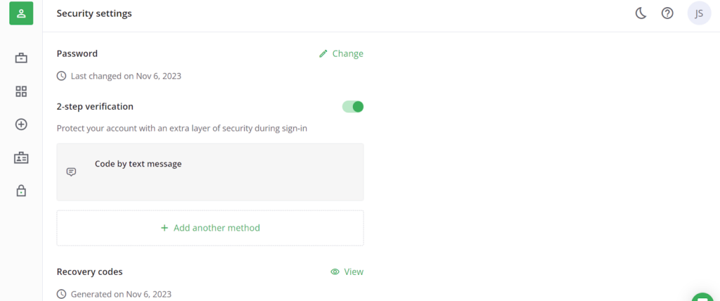 Two-factor verification